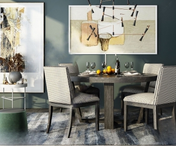 Modern Dining Table And Chairs-ID:126044039