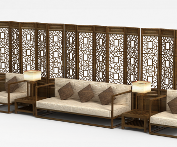New Chinese Style Multi Person Sofa-ID:282984029