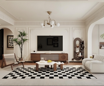 French Style A Living Room-ID:114455943