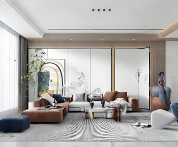 Modern A Living Room-ID:288883924