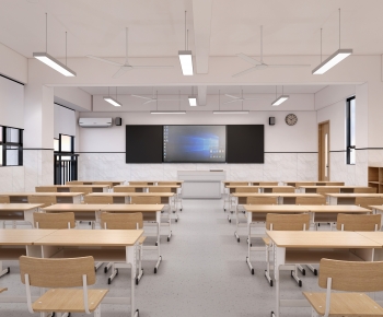 Modern School Classrooms-ID:408037901