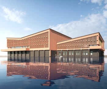 Modern Architecture Of Artistic Style-ID:747129999