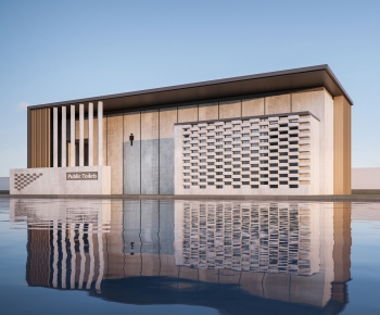 Modern Public Building-ID:652383096