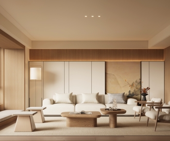 New Chinese Style A Living Room-ID:559109931