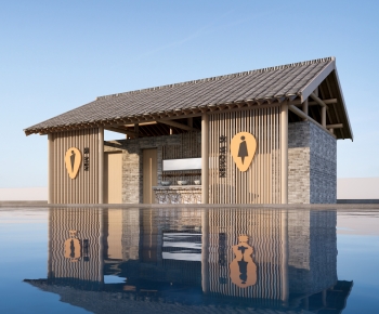 New Chinese Style Public Building-ID:913966894