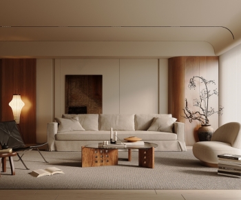 Wabi-sabi Style A Living Room-ID:323112961