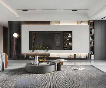 Modern A Living Room-ID:685807944