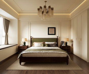 American Style Bedroom-ID:453008892