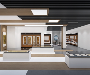 New Chinese Style Exhibition Hall-ID:173782112