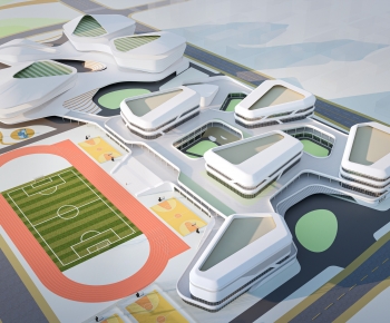 Modern Architectural Bird's-eye View Planning-ID:359440095