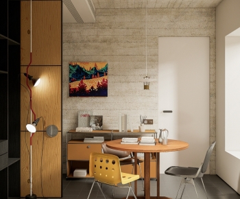 Wabi-sabi Style Dining Room-ID:932885898