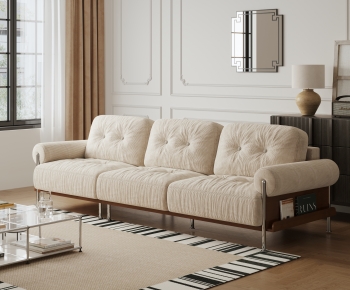French Style Three-seat Sofa-ID:992362029