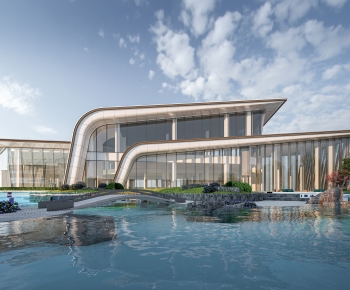 Modern Appearance Of Commercial Building-ID:618163115