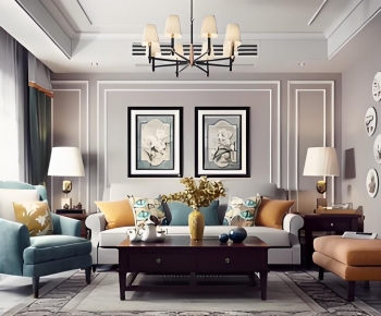 Modern A Living Room-ID:777339945