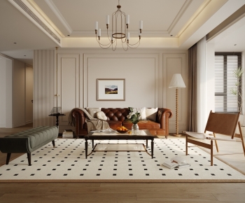 French Style A Living Room-ID:382482059