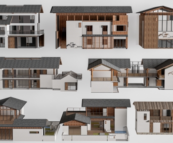 New Chinese Style Appearance Of Commercial Building-ID:681883101