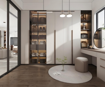 Modern Clothes Storage Area-ID:283979899