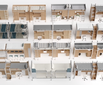 Modern Bunk Bed-ID:449574959