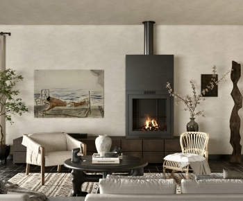 Modern A Living Room-ID:713141046