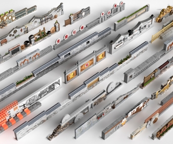 New Chinese Style Landscape Wall-ID:656752114