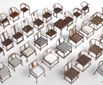 New Chinese Style Lounge Chair-ID:162656073