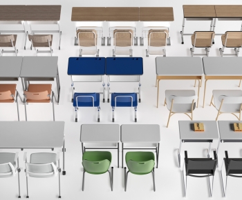 Modern Computer Desk And Chair-ID:490896942