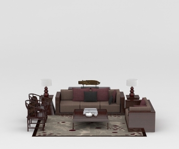 New Chinese Style Sofa Combination-ID:121831896