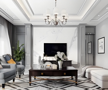 American Style A Living Room-ID:196753031