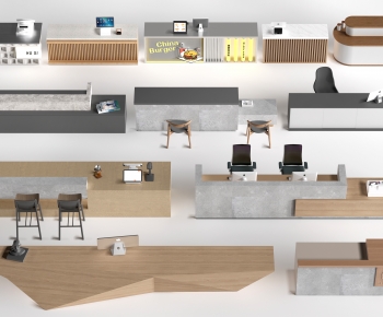 Modern Reception Desk-ID:261837018