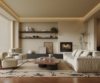 Modern A Living Room-ID:518647912
