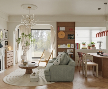 French Style A Living Room-ID:136682997