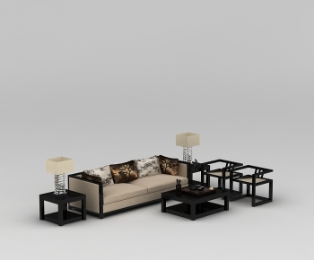 New Chinese Style Sofa Combination-ID:490132091