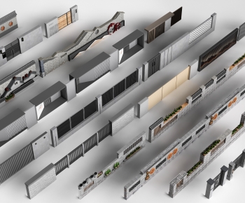 New Chinese Style Landscape Wall-ID:145368101