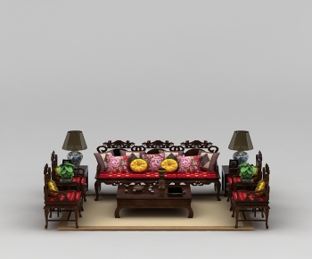 Chinese Style Sofa Combination-ID:710724123