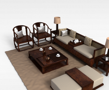 Chinese Style Sofa Combination-ID:581743969