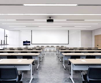 Modern School Classrooms-ID:681325914