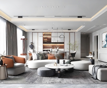 Modern A Living Room-ID:685810098