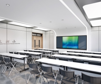 Modern School Classrooms-ID:869379083
