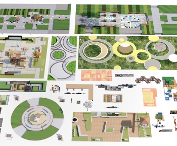 Modern Park Landscape-ID:216420897