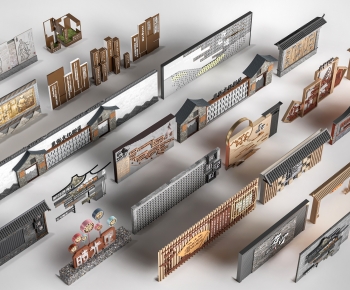 New Chinese Style Landscape Wall-ID:573565019