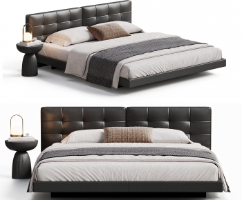 Modern Double Bed-ID:776921033