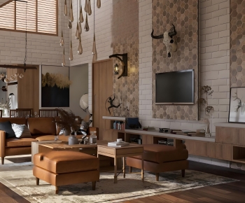 Modern A Living Room-ID:486979589