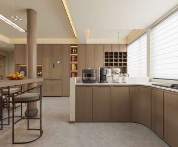 New Chinese Style Open Kitchen-ID:452426917