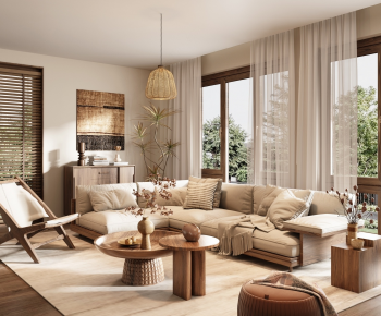 Wabi-sabi Style A Living Room-ID:481461056