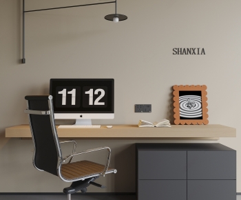 Modern Office Desk And Chair-ID:301048992