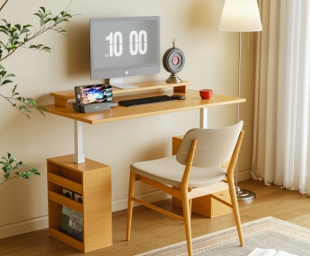 Modern Computer Desk And Chair-ID:461609464