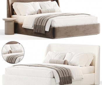 Modern Double Bed-ID:676999199