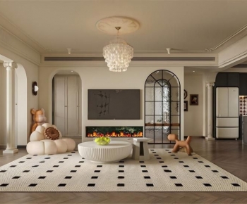 French Style A Living Room-ID:214037903