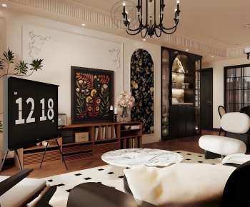 French Style A Living Room-ID:985879925