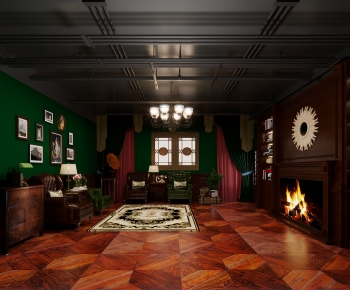 French Style A Living Room-ID:840029008